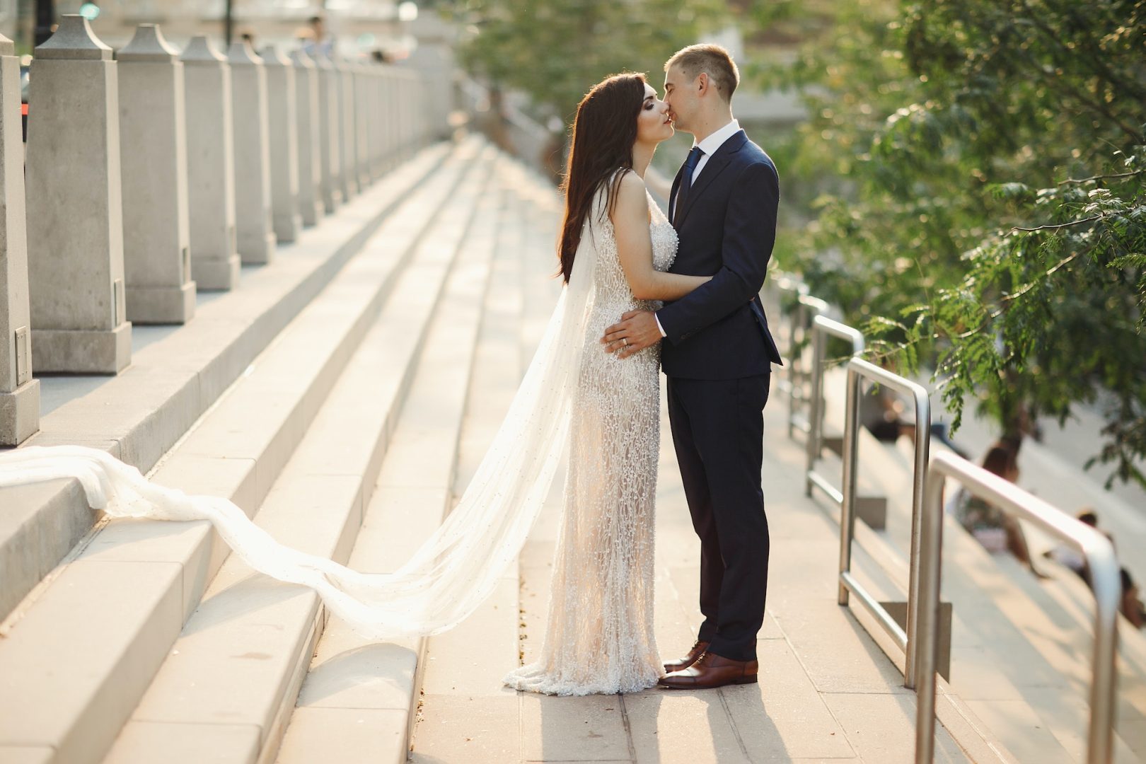 Wedding in a city